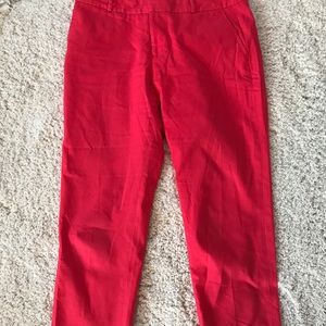 Banana republic watermelon cropped pants.